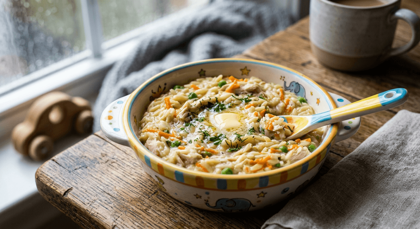 Cozy Chicken & Orzo Monsoon Porridge