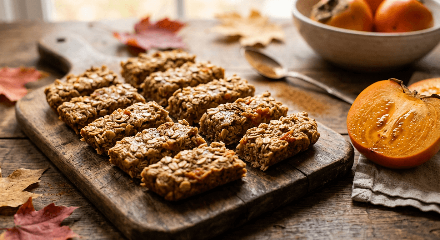Magic Autumn Persimmon Oat Bites