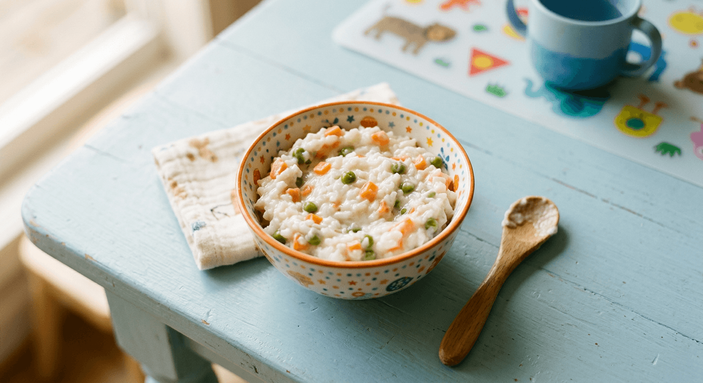 Yum-Yum Yogurt Rice with Hidden Veggies