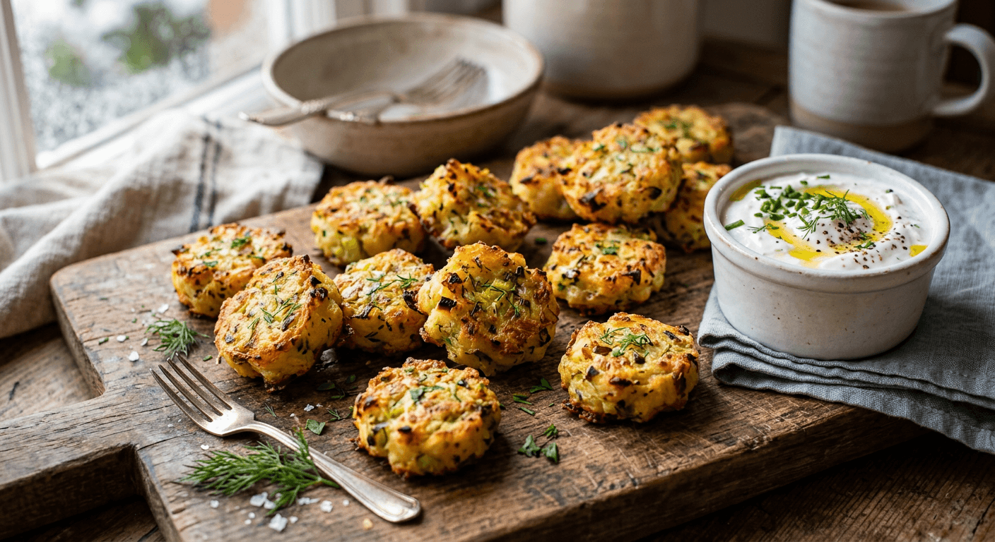 Yummy Winter Leek & Potato Bites