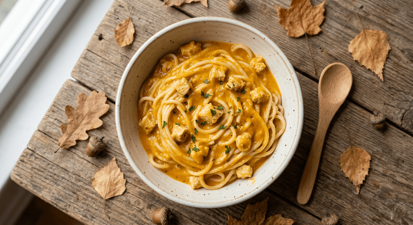 Little Pumpkin's Creamy Chicken Noodles