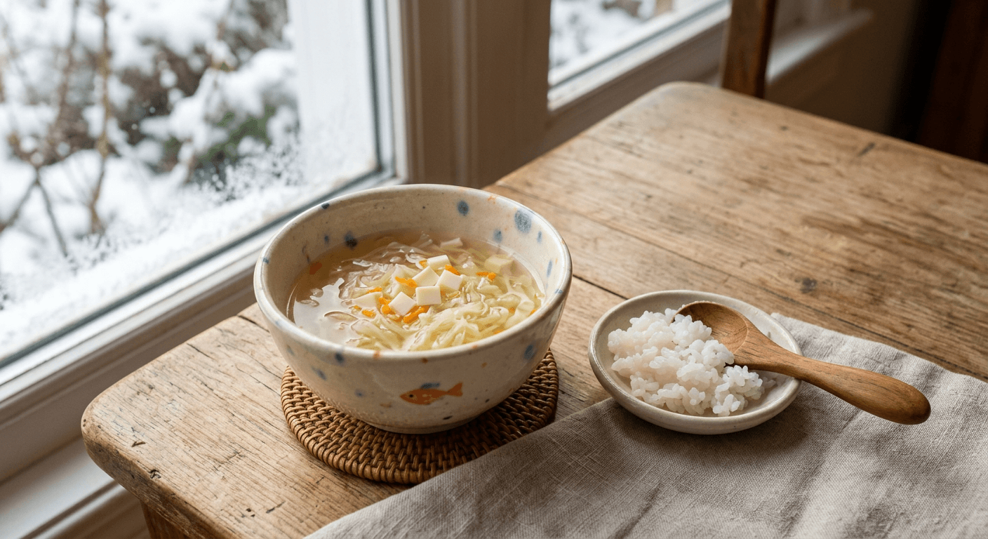 Cozy Hakusai & Tofu Belly-Warming Stew
