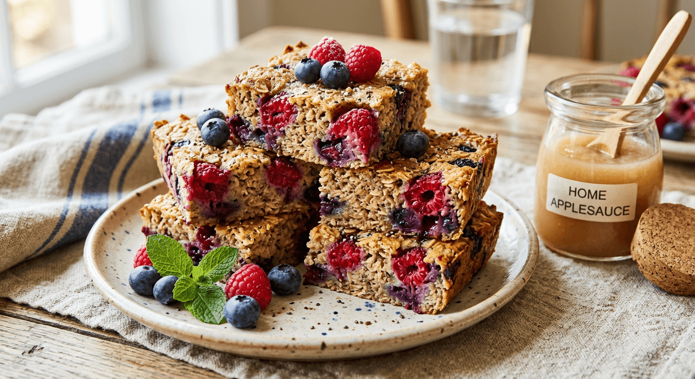 Berry-Licious Baked Oatmeal Bites