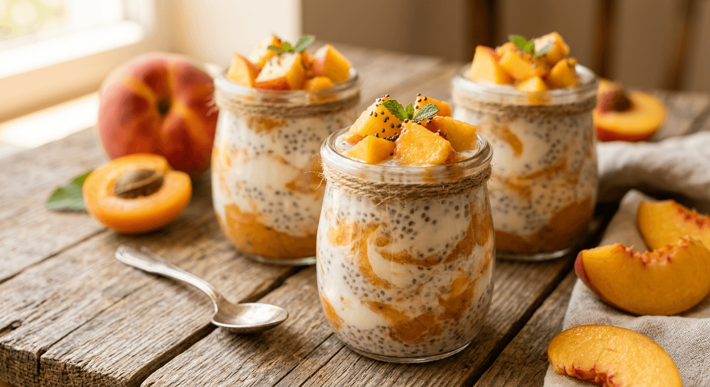 Sunny Peach & Apricot Summer Pudding