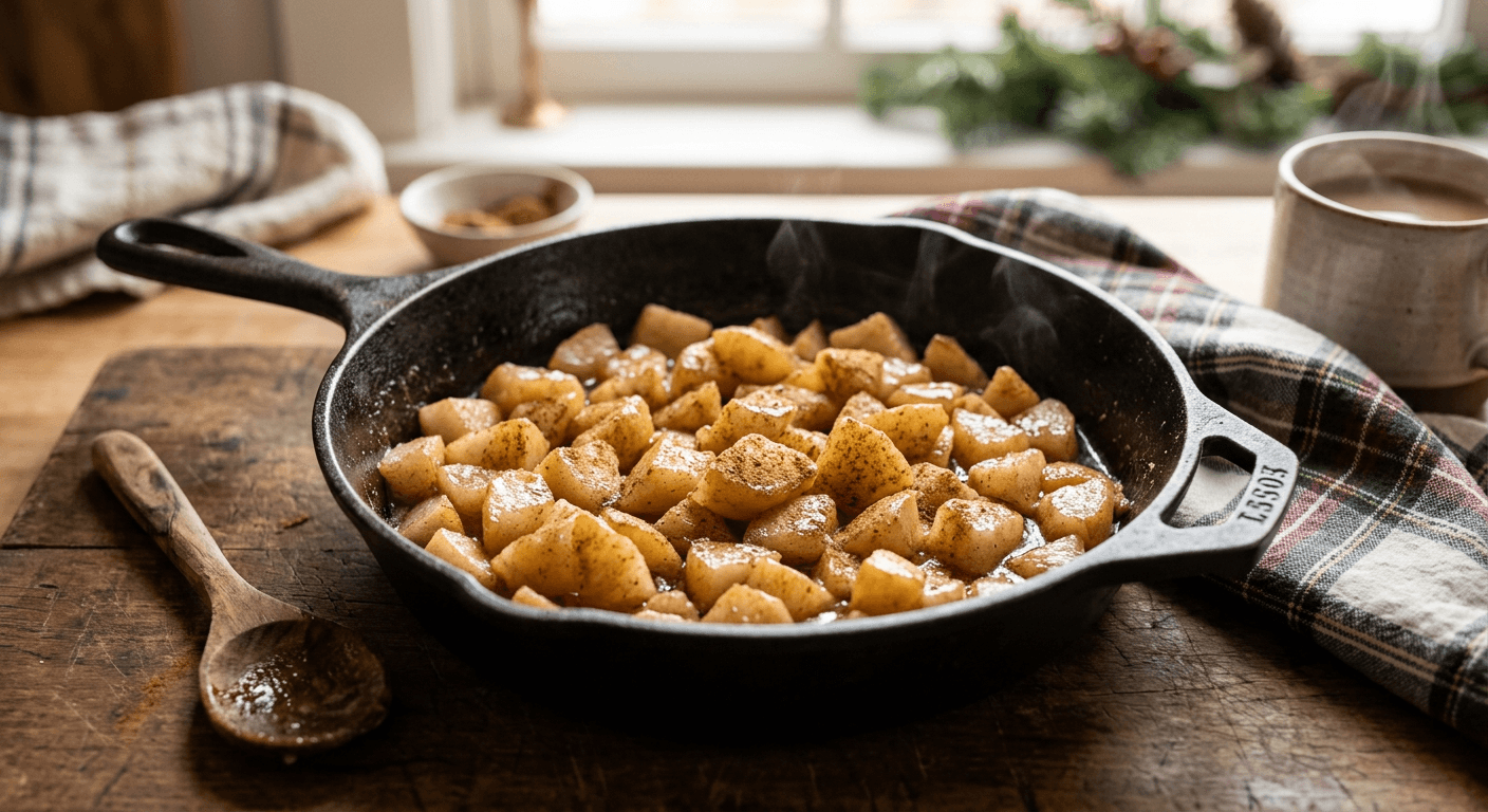Warm Cinnamon Skillet Pears for Little Bellies