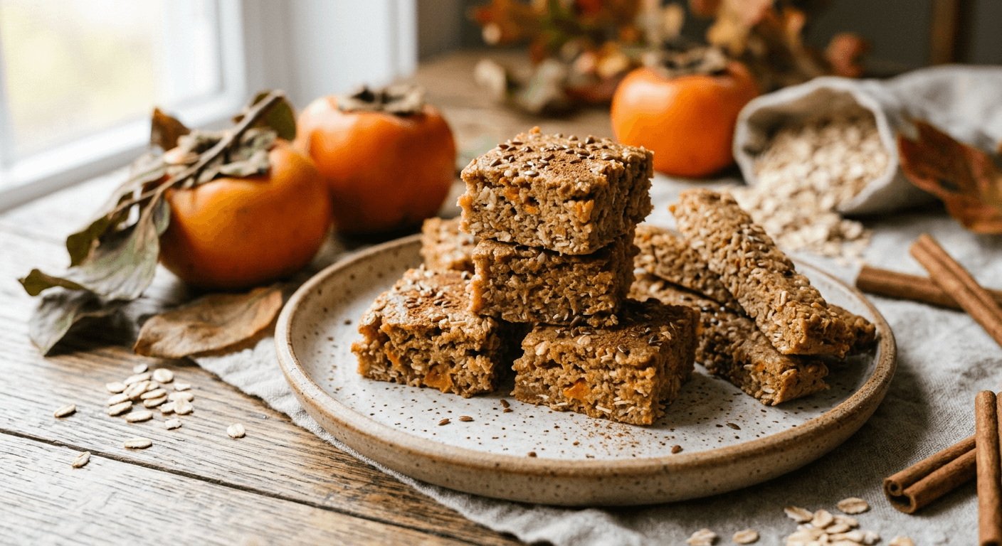 Magic Persimmon Oat Bars